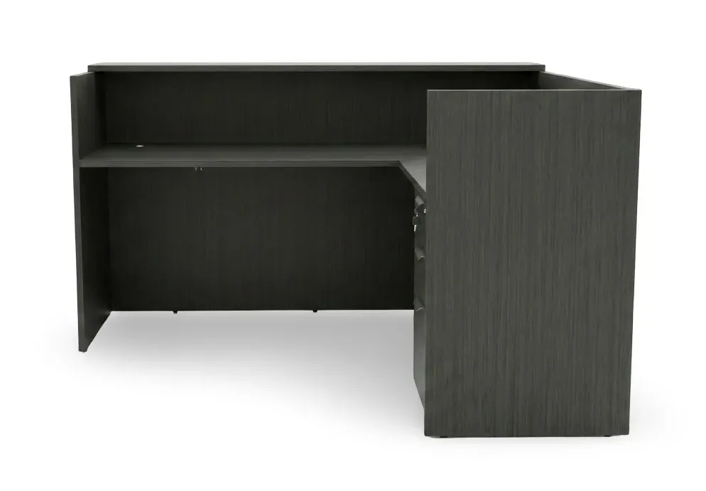 small l shaped reception desk with drawers 4
