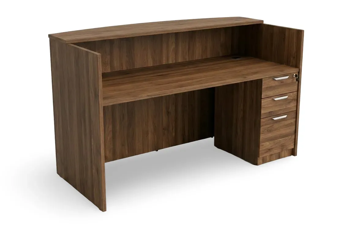 fullsize front reception desk with drawers 1