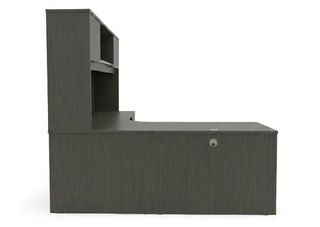 small l shaped desk with hutch 2
