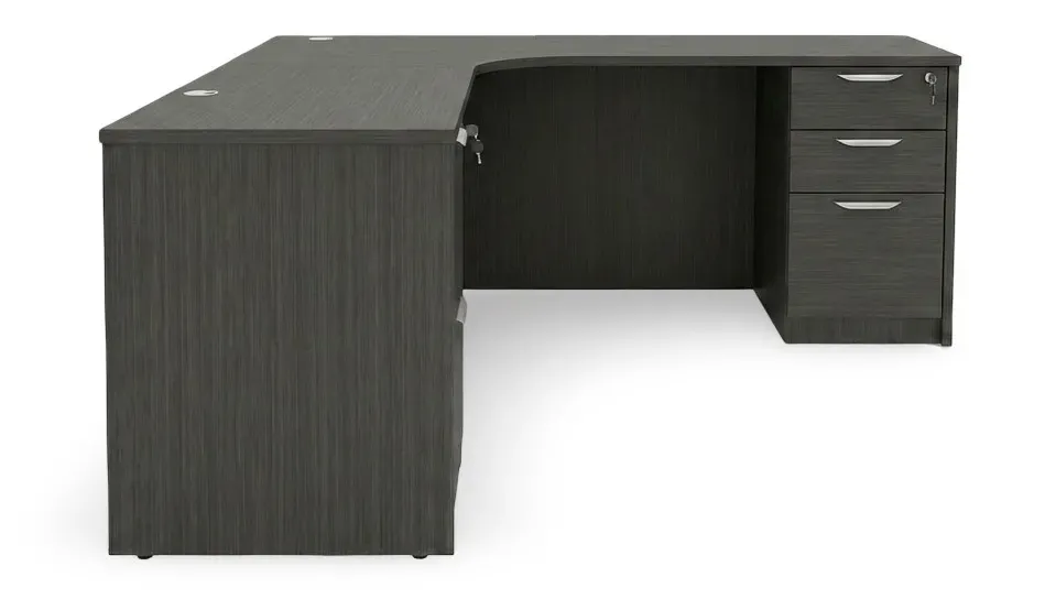 L-Shaped Credenza Desk