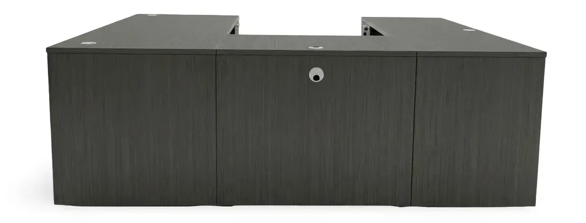 U Shaped Desk with Drawers