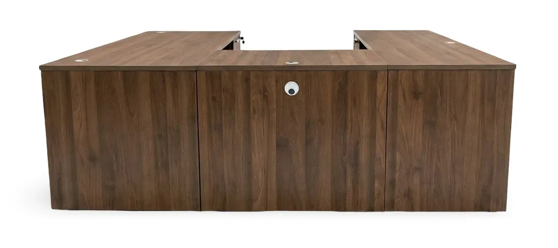 U Shaped Desk with Drawers