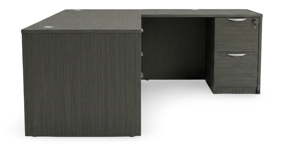 L Shaped Desk with Drawers