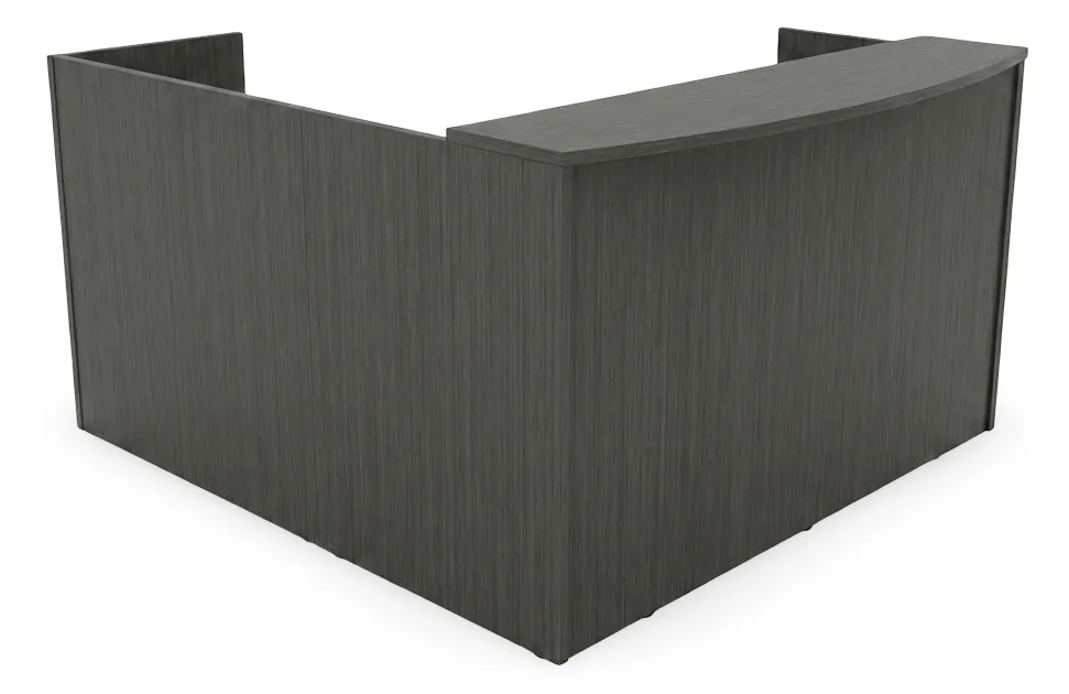 small l shaped reception desk with drawers 2