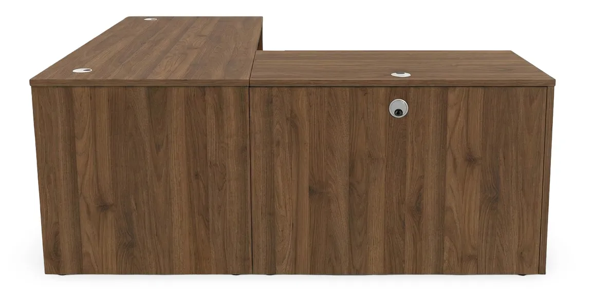 small l shaped desk with drawers 4