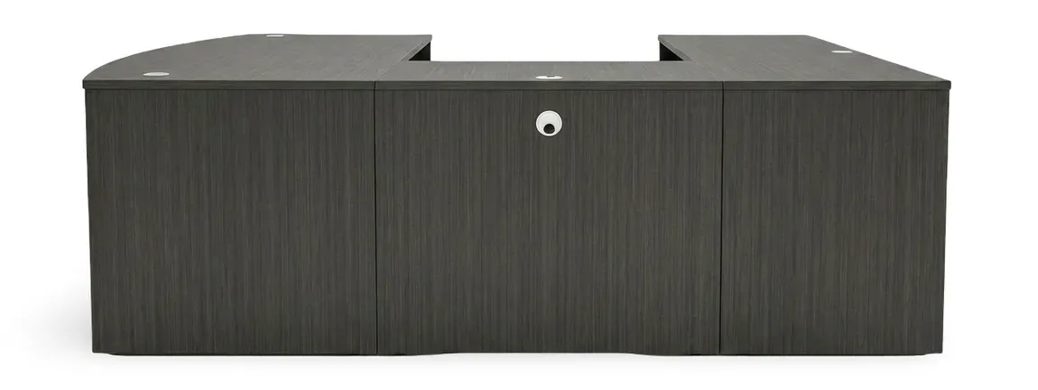 small bow front u shape desk 3