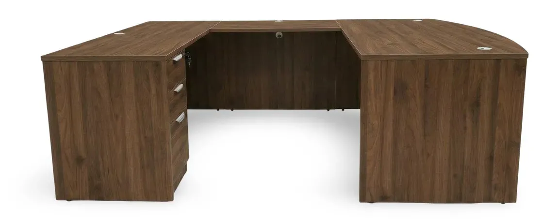 Bow Front U Shape Desk