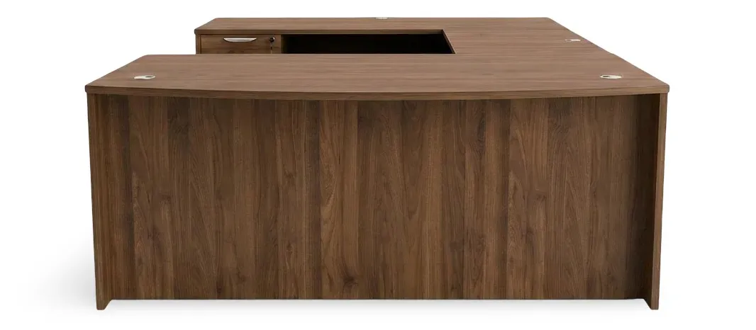 Bow Front U Shape Desk