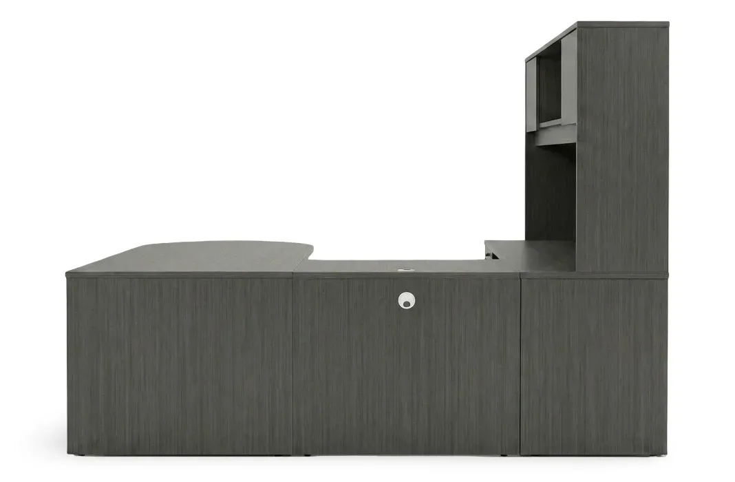 small u shaped peninsula desk with hutch 3