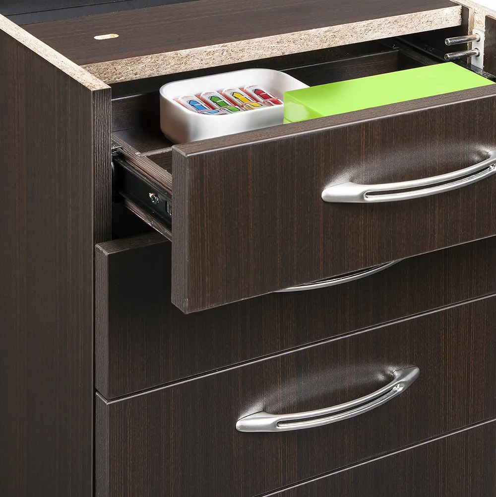 small 4 drawer pedestal for aberdeen credenzas 4
