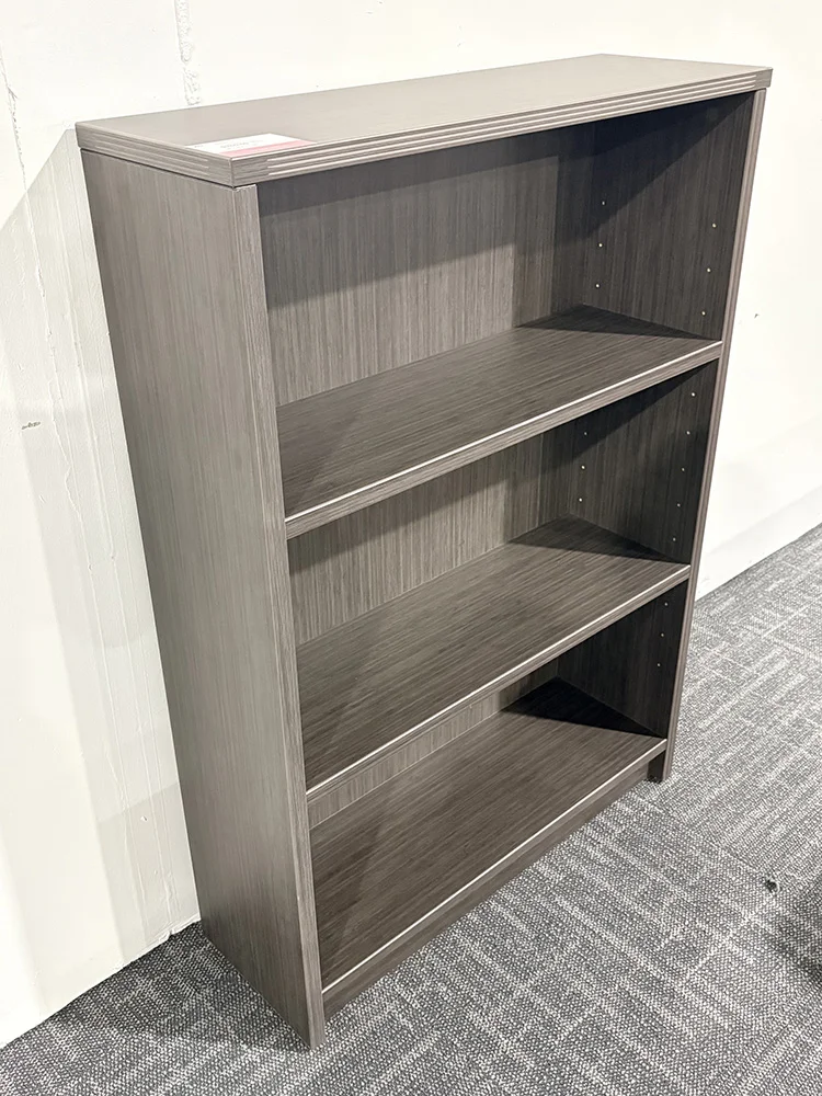 Ash Gray 3 Shelf Bookcase