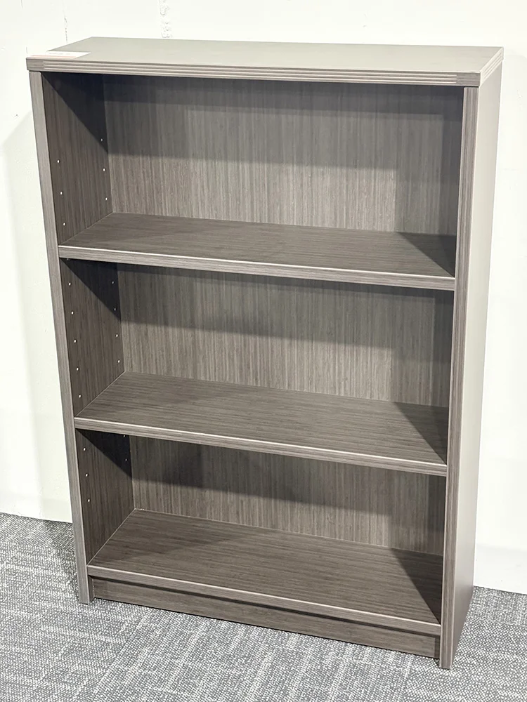 Ash Gray 3 Shelf Bookcase