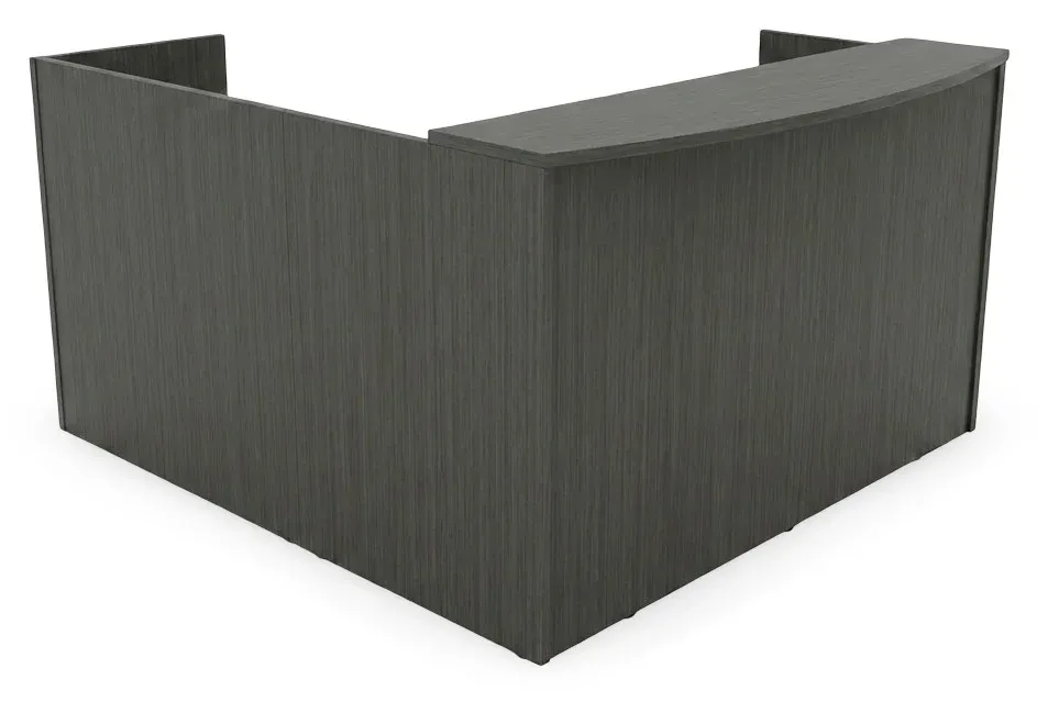 small l shaped reception desk with drawers 2