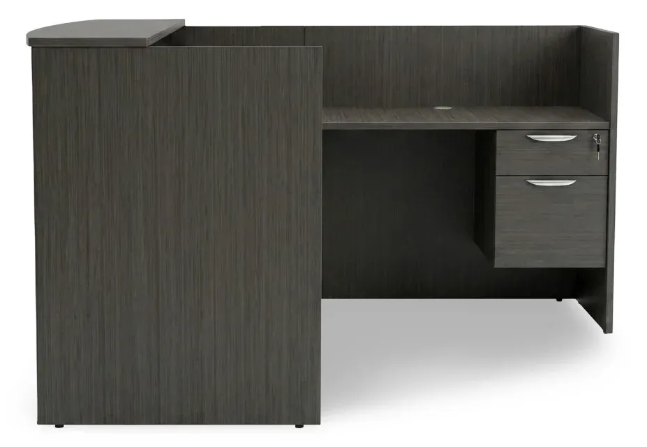 small l shaped reception desk with drawers 3