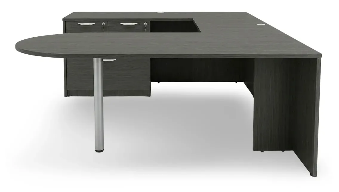 U Shaped Peninsula Desk