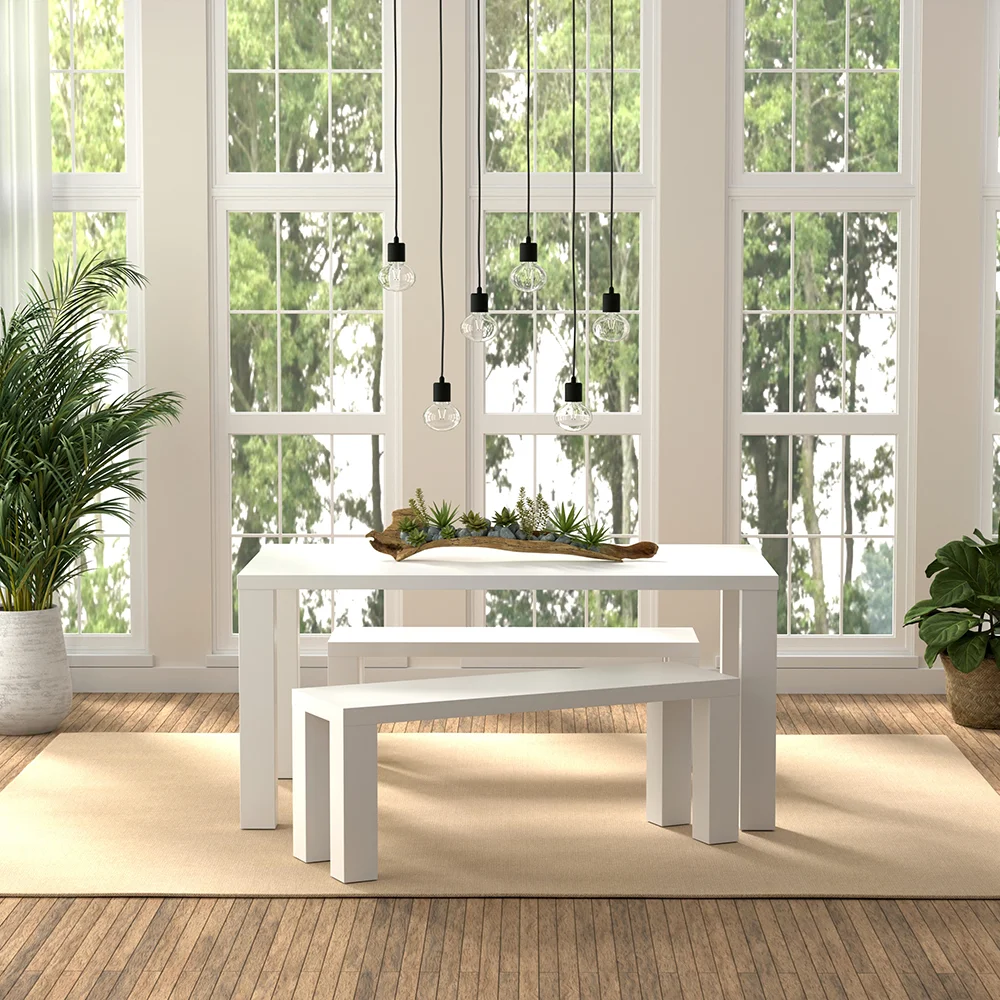 Dining Table and Bench Set
