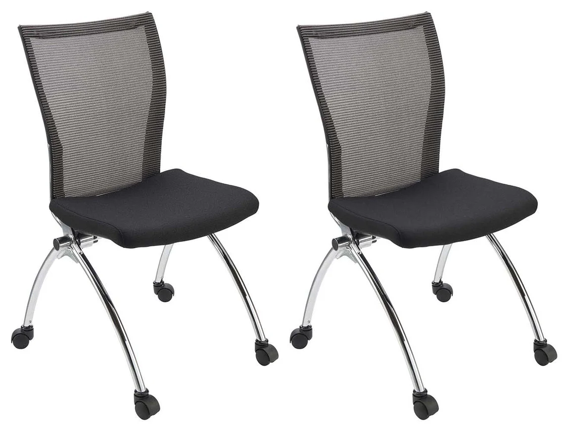 Armless Nesting Chairs - 2 Pack