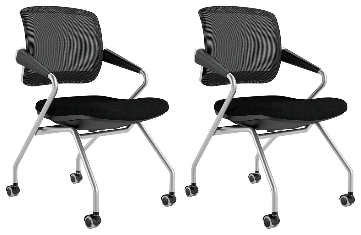 Nesting Chairs with Casters - 2 Pack