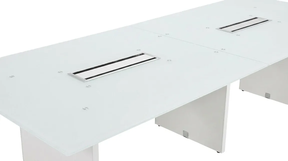 Glass Top Conference Table