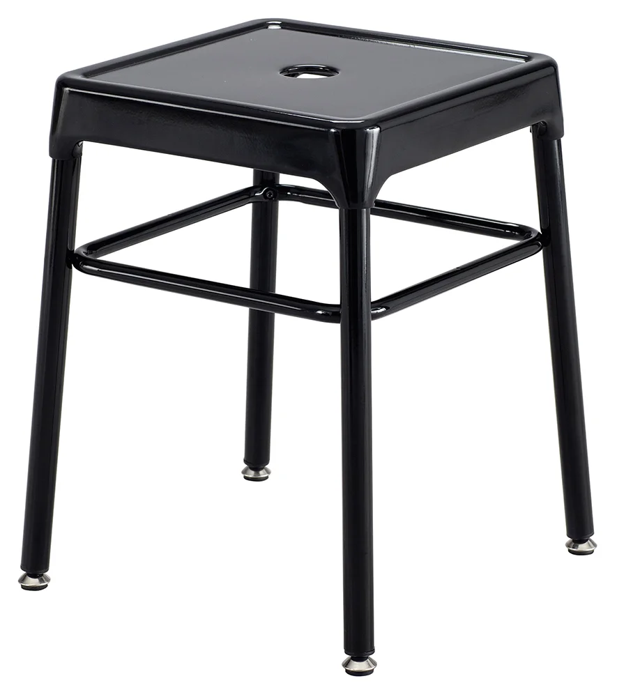 fullsize small backless metal stool 1