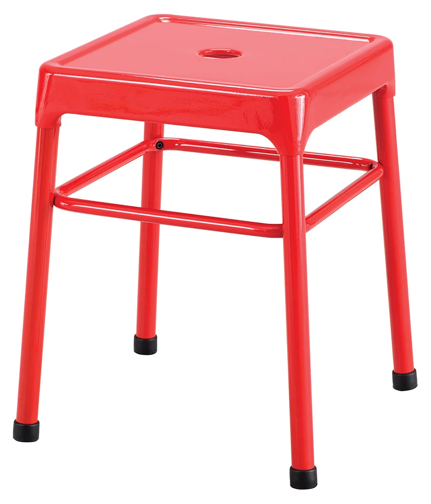 fullsize small backless metal stool 1
