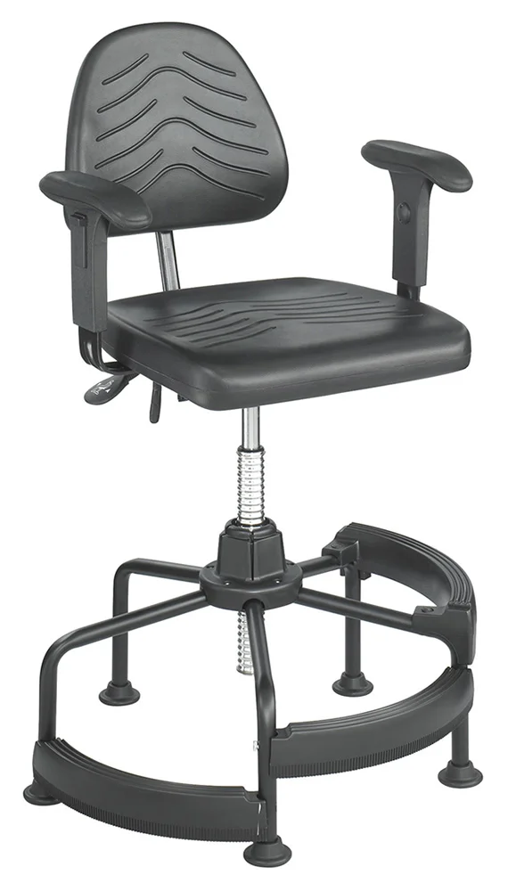 Industrial Drafting Stool with Arms