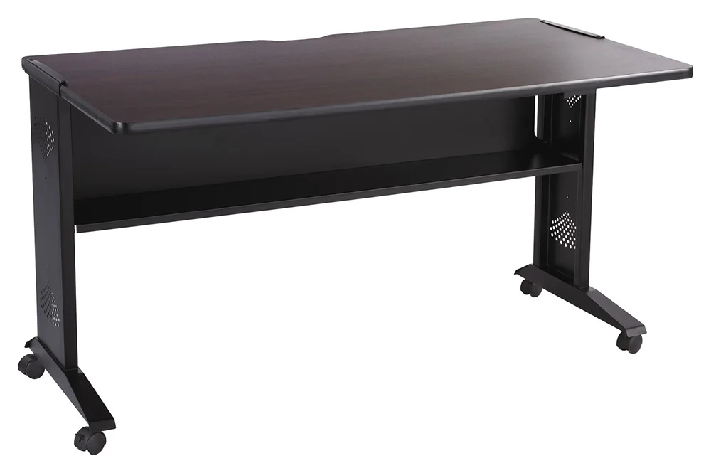 Mobile Desk with Shelf