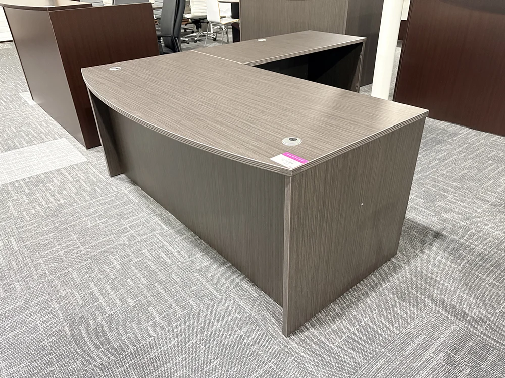 Bow Front L-Shaped Desk