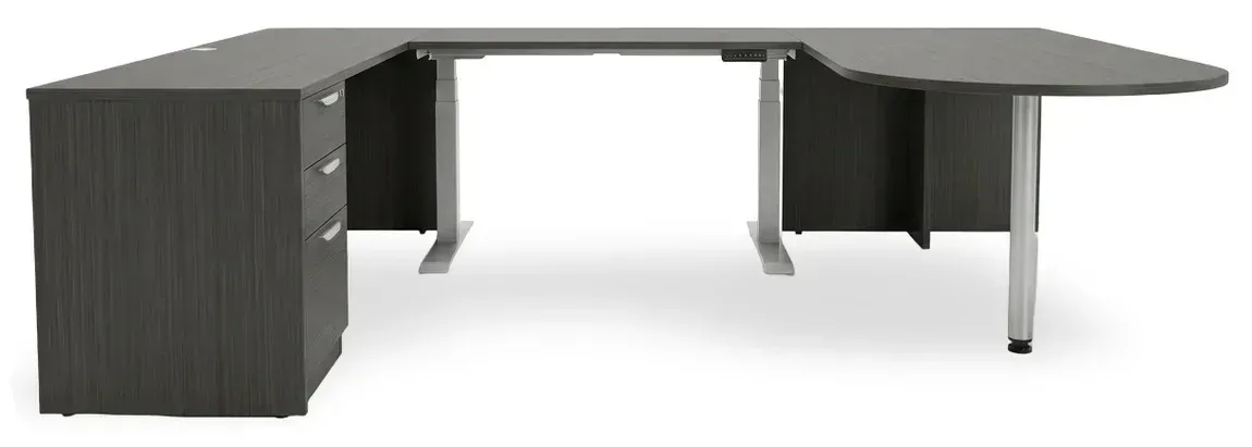 U Shaped Peninsula Standing Desk