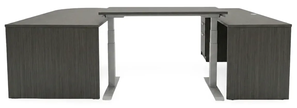 U Shaped Peninsula Standing Desk