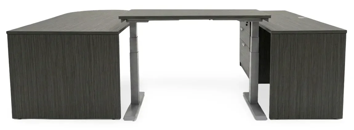 U Shaped Peninsula Standing Desk