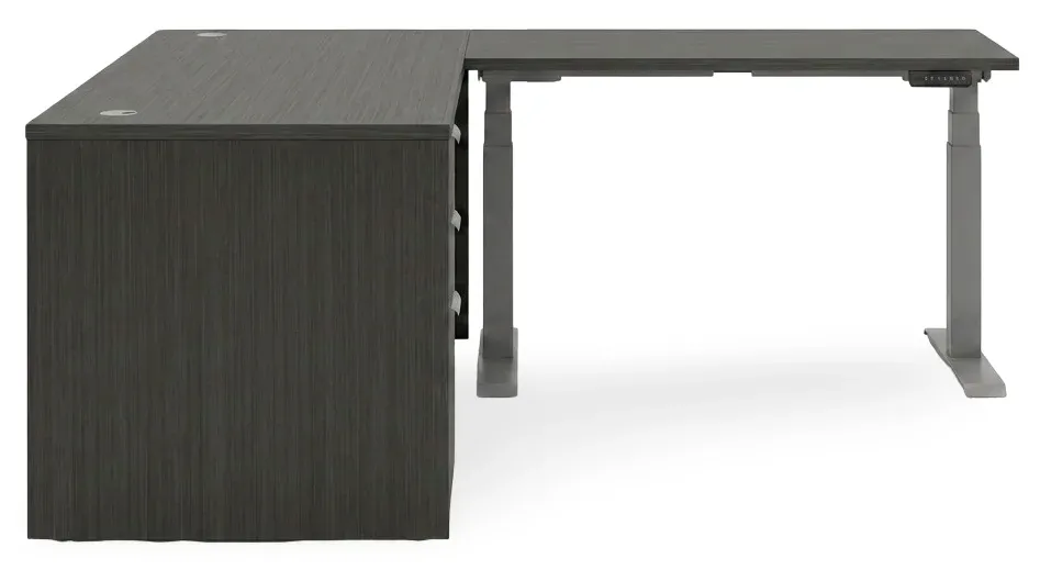L Shaped Sit Stand Desk