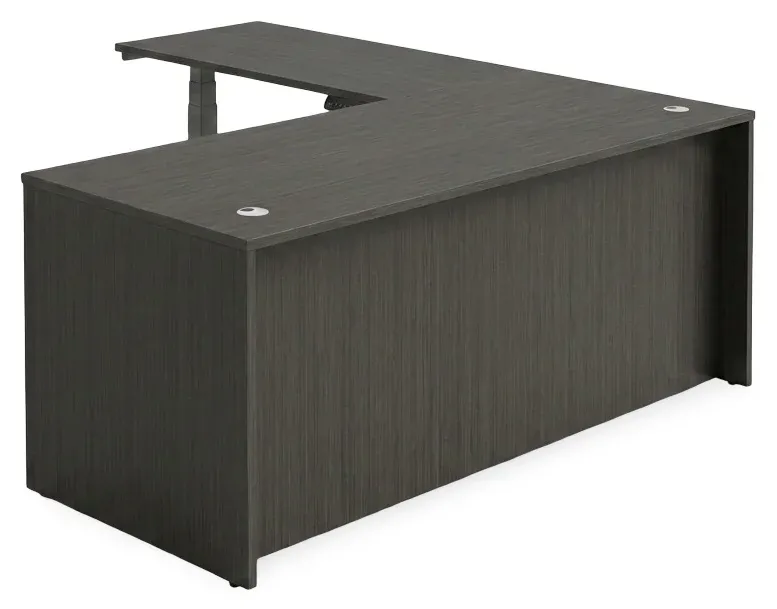 L Shaped Sit Stand Desk