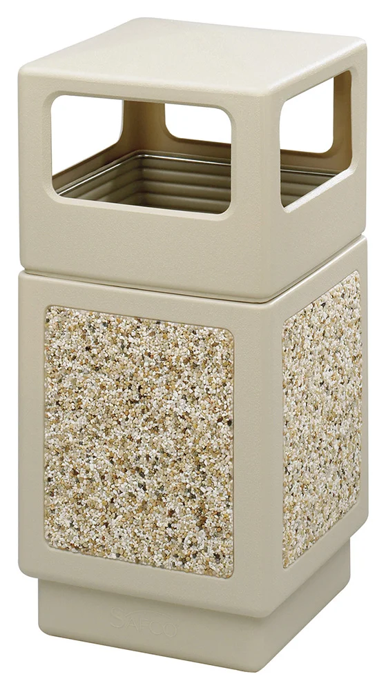 Outdoor Trash Can with Lid