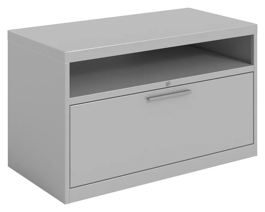 Lateral File with Open Storage