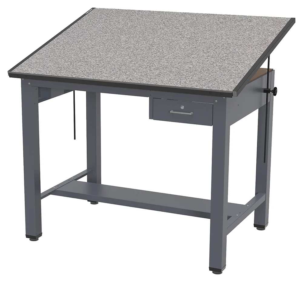 fullsize small drafting table with drawer 1