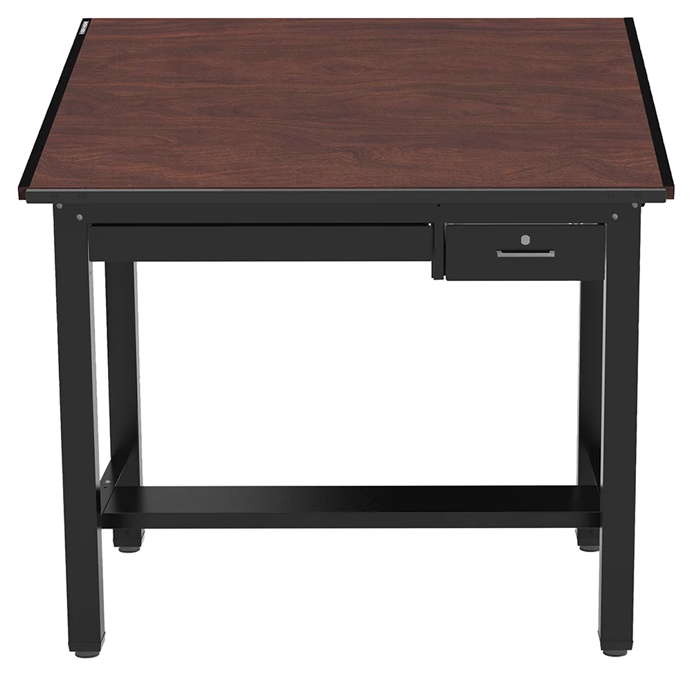 Small Drafting Table with Drawers