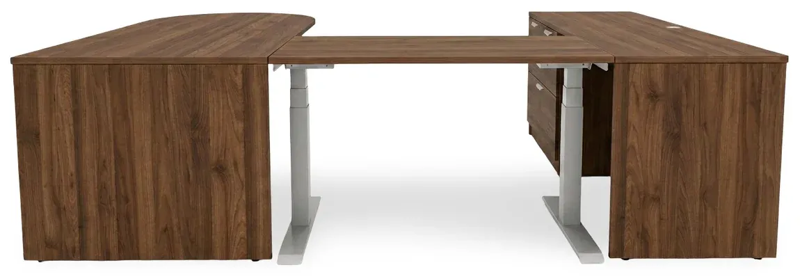 U Shaped Peninsula Standing Desk