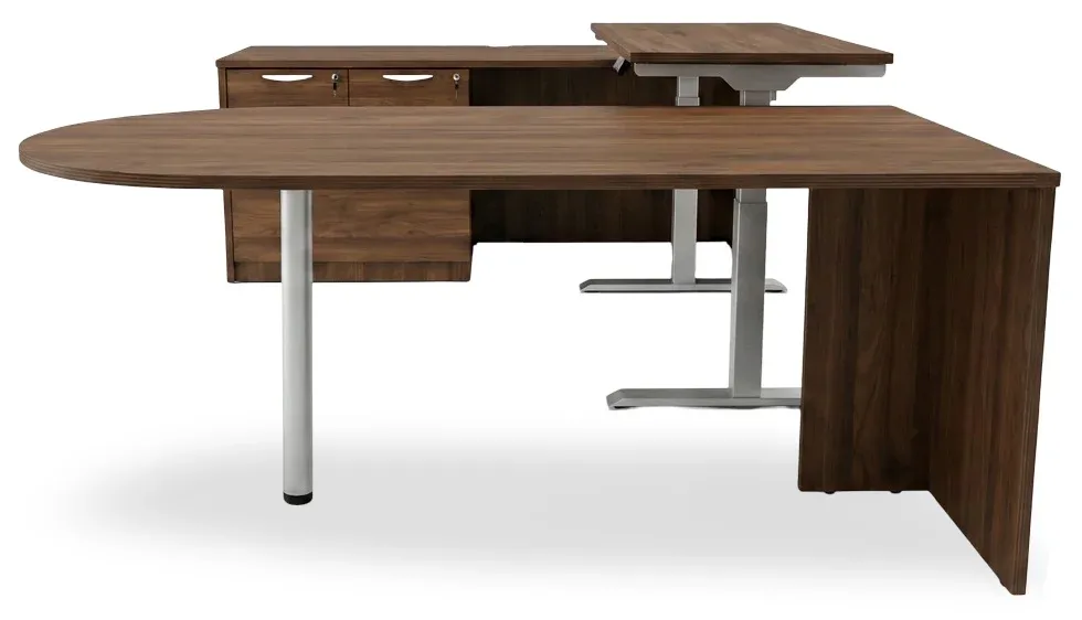 U Shaped Peninsula Standing Desk