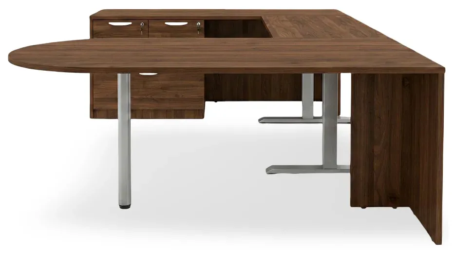 U Shaped Peninsula Standing Desk