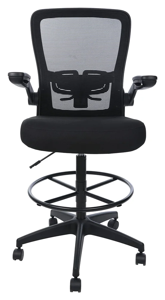 small office stool chair with flip arms 2