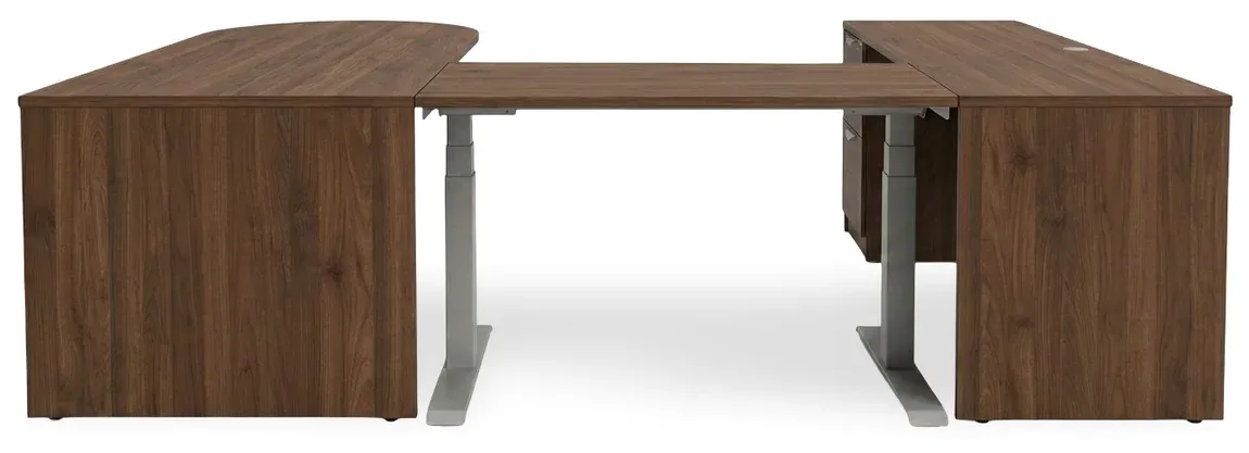 U Shaped Peninsula Standing Desk