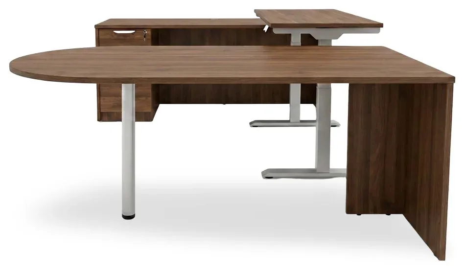 U Shaped Peninsula Standing Desk