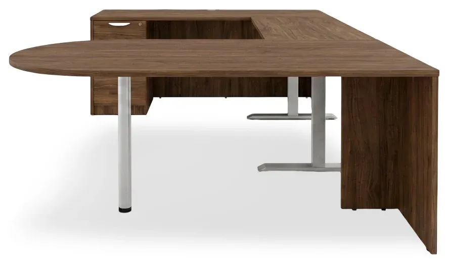 U Shaped Peninsula Standing Desk
