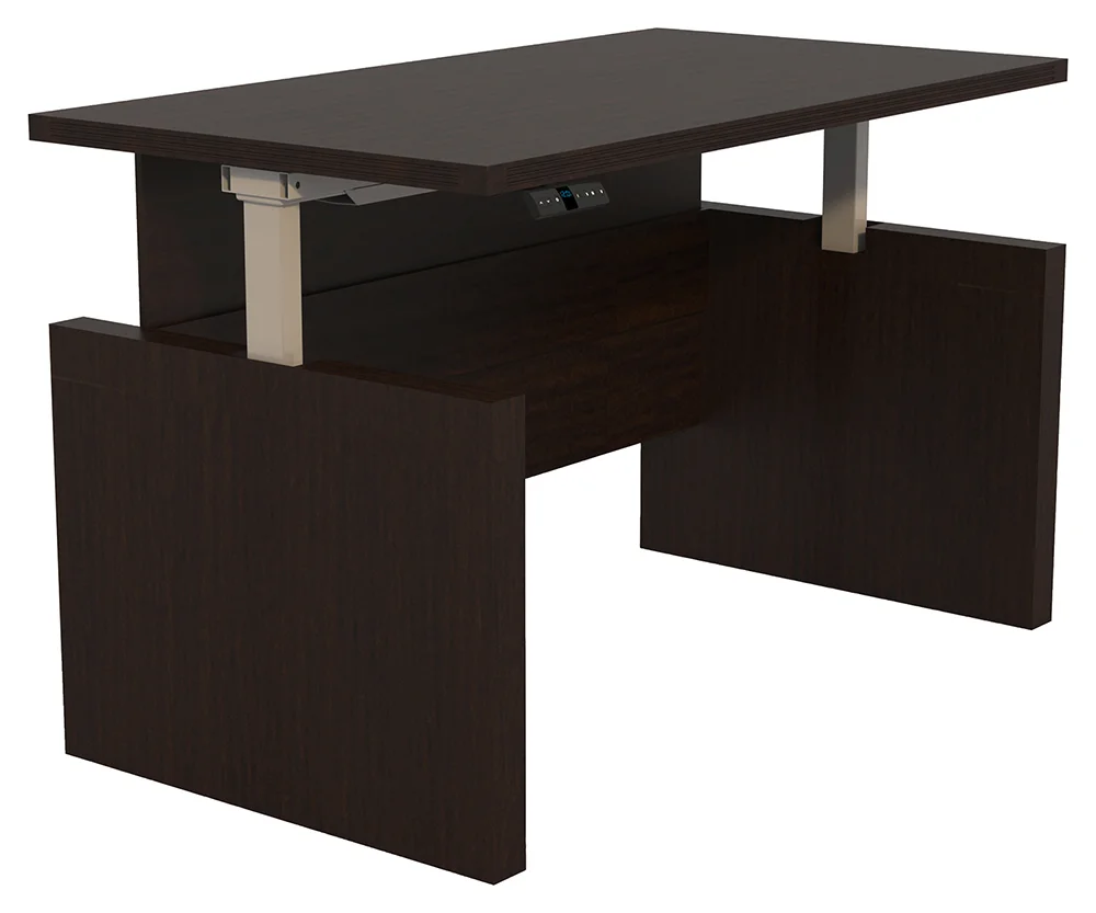 fullsize rectangular height adjustable desk 1