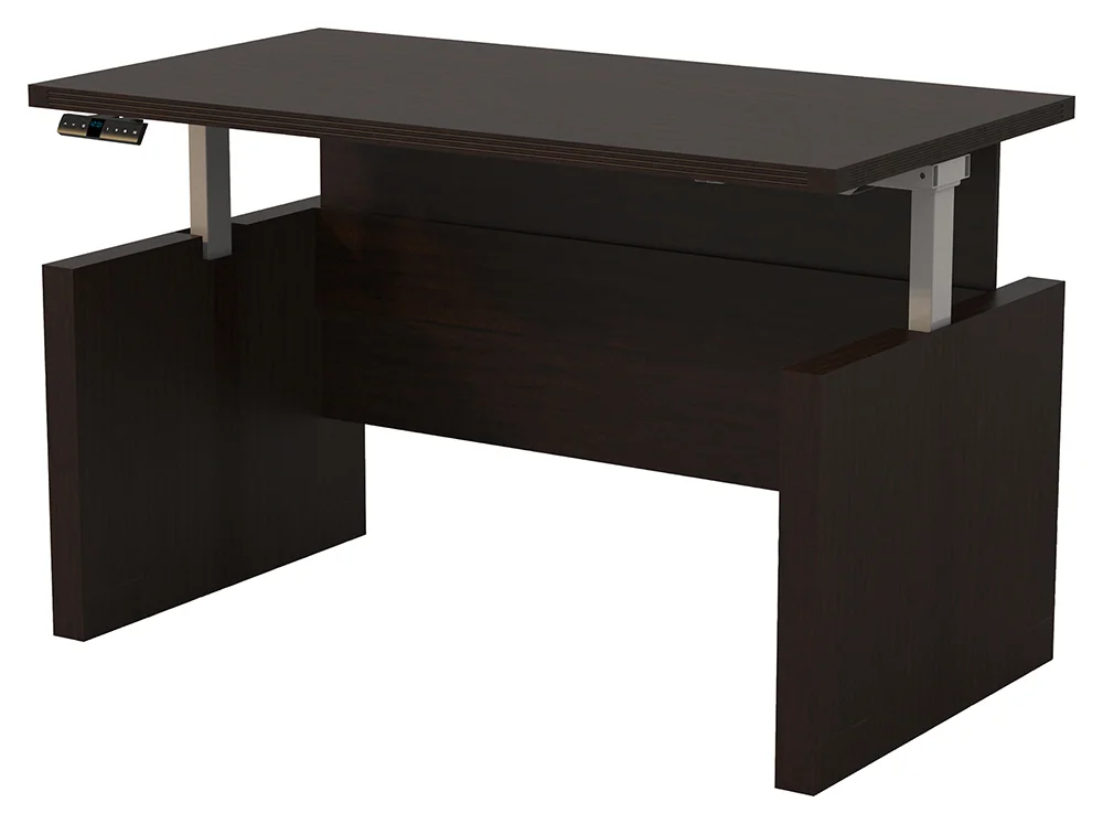 small rectangular height adjustable desk 2