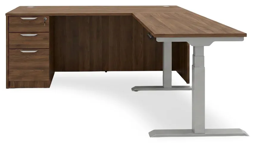 L Shaped Sit Stand Desk