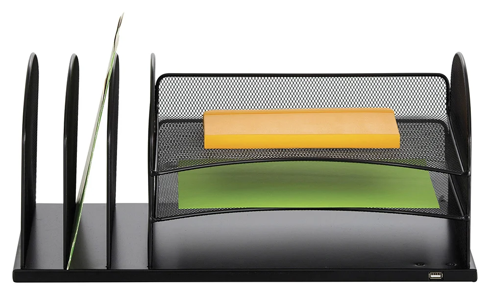 Desk File Organizer with Power