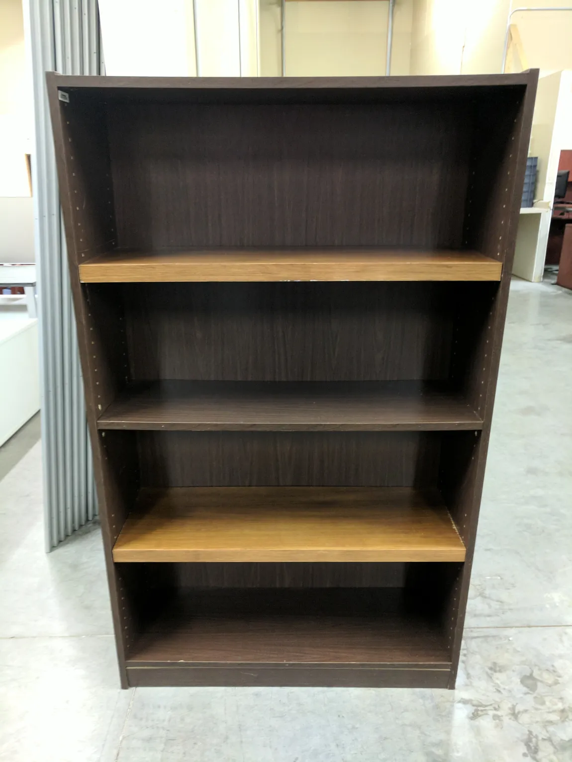 Dark Walnut Laminate Bookshelf