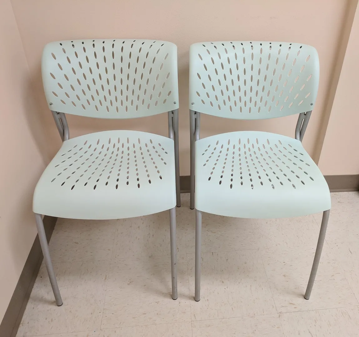 Teal Stacking Guest Chairs